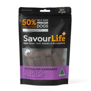 SavourLife Kangaroo Strips Dog Treats 165g