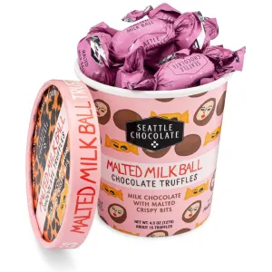 Seattle Chocolate | Malted Milk Ball Truffle Pint - 4.5oz