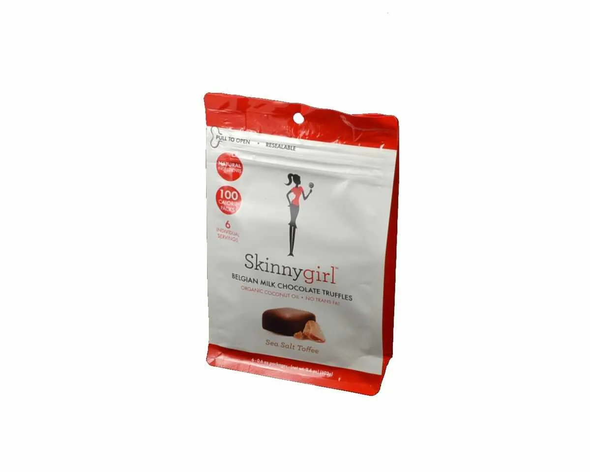 Skinnygirl Belgian Milk Chocolate Sea Salt Toffee Truffles Bag