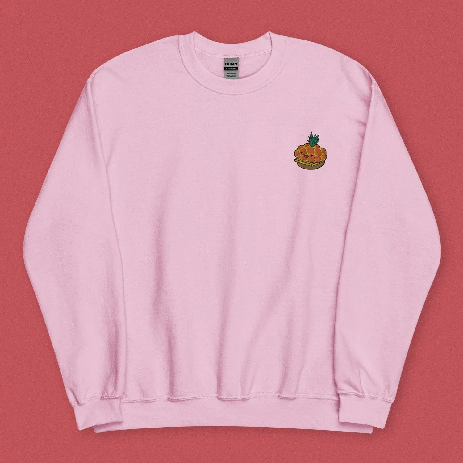 Tropical Pineapple Bun Embroidered Sweatshirt