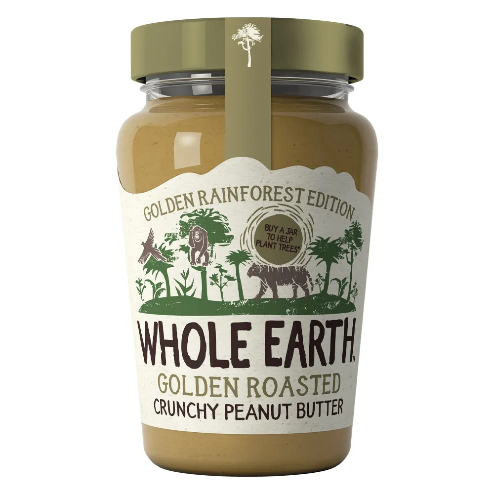 Whole Earth Crunchy Golden Roasted Peanut Butter 340g