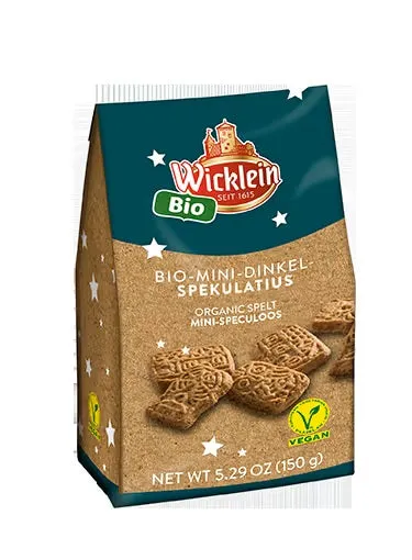 Wicklein Mini-Spekulatius Cookies 150g with Spelt Flour